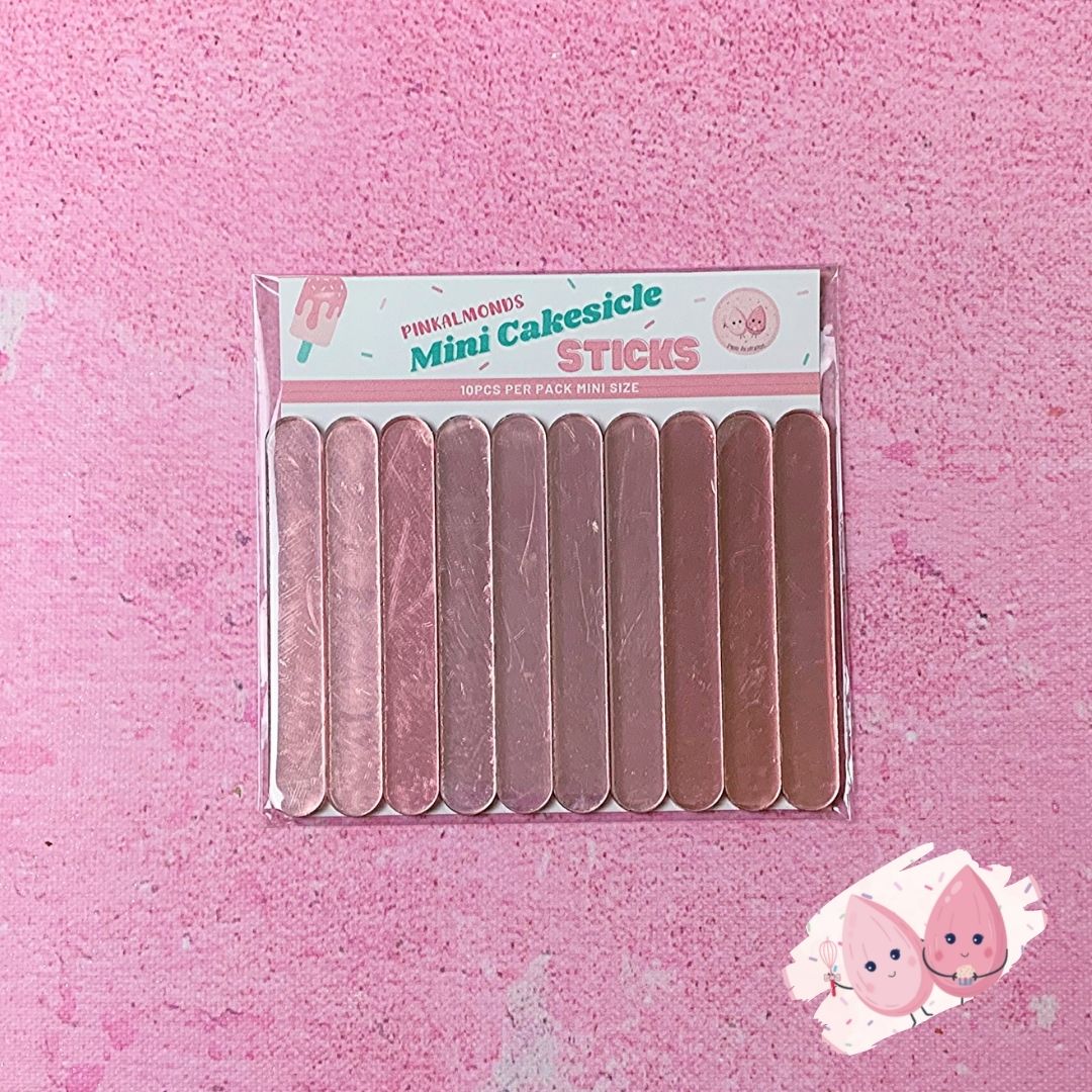 ROSE GOLD MINI CAKESICLE STICKS - PACK OF 10