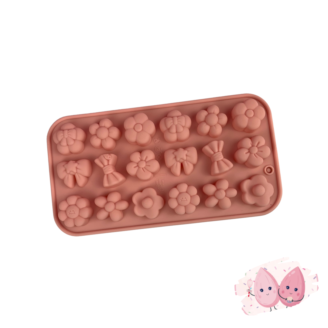 FLOWERS & RIBBONS SILICONE MOLD