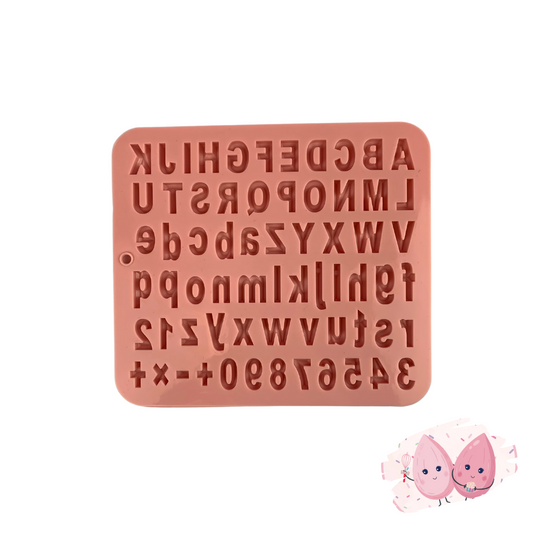 LETTERS AND NUMBERS SILICONE MOLD