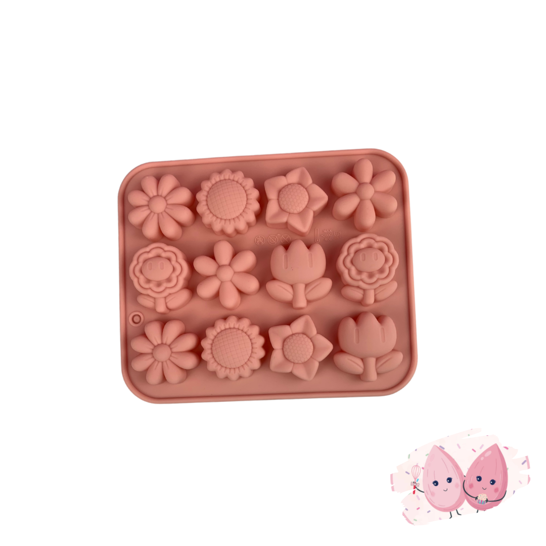 SPRING FLOWERS SILICONE MOLD