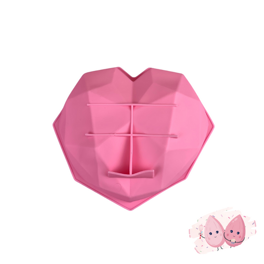 3D HEART SILICONE MOLD
