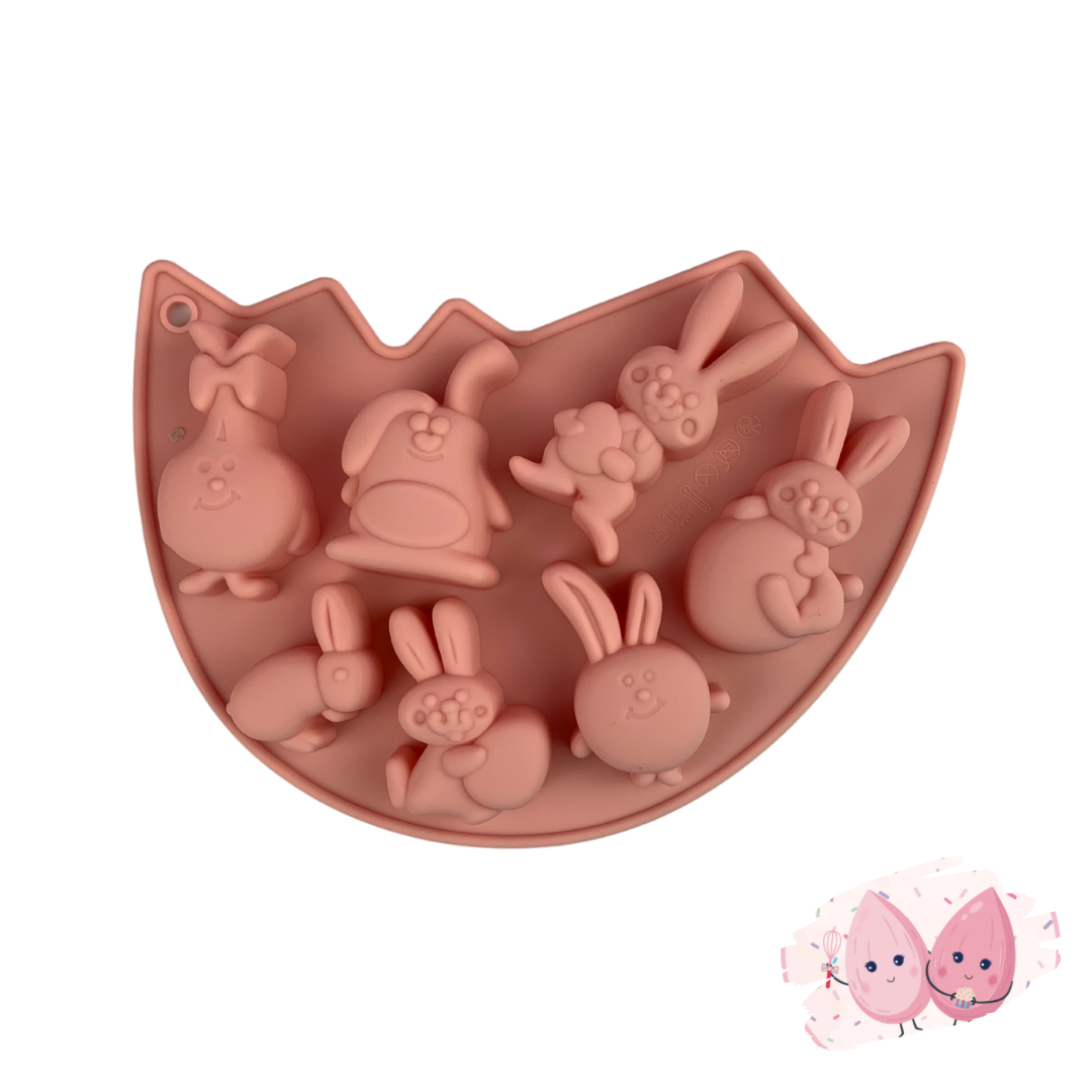 EASTER BUNNIES SILICONE MOLD