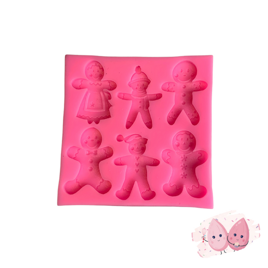 GINGERBREAD FAMILY SILICONE MOLD