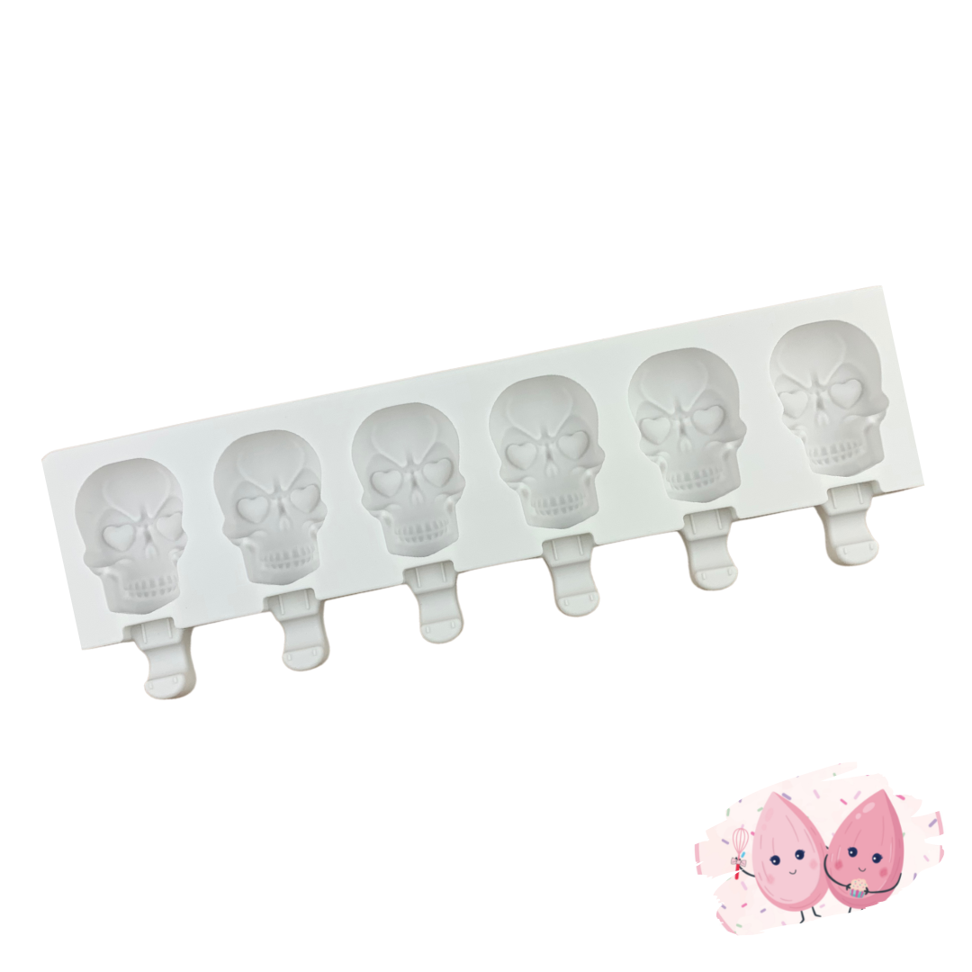 Halloween Skull Cakesicles Silicone Mold