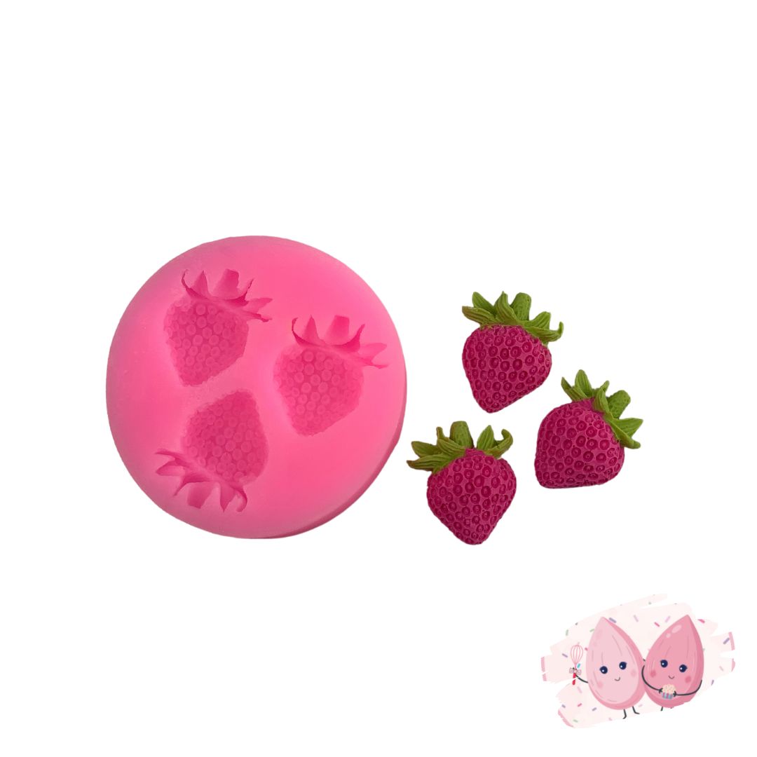 Mini Strawberry Silicone Mold – PinkAlmonds